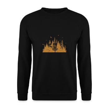 Discgolf Disc Golf Frisbee - Unisex Pullover - Schwarz - Vorne - Alina (178cm) & Michal (187cm)
