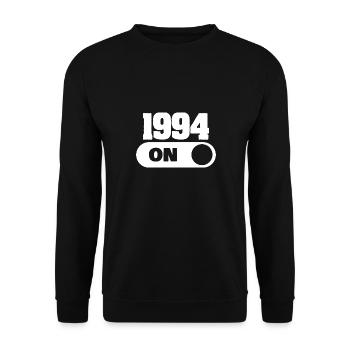 Year 1994 - Unisex Sweatshirt - black - Front - Alina (178cm) & Michal (187cm)