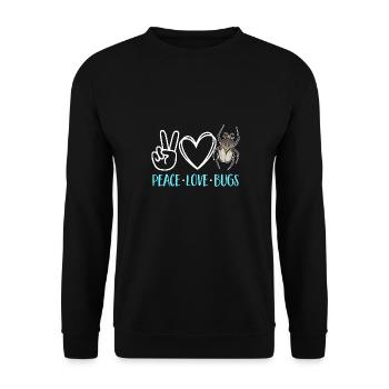 Collectionneurs d’insectes, insectes, amateurs de coléoptères, entomologistes - Sweat-shirt Unisexe - noir - Devant - Alina (178cm) & Michal (187cm)
