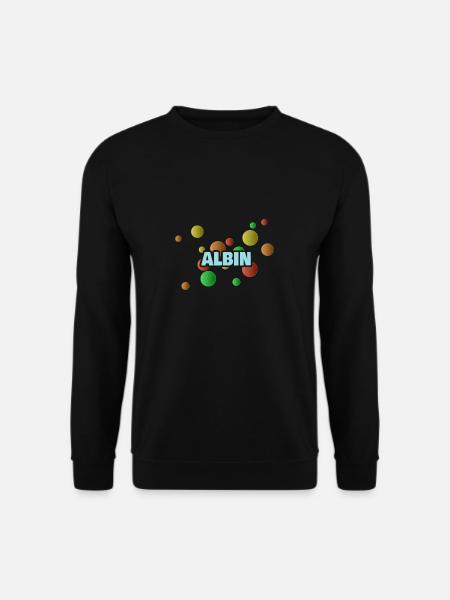 First name Albin - Unisex Sweatshirt - black