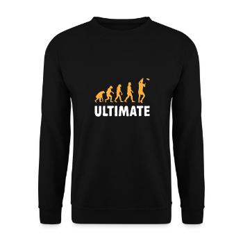 Disque de lancer de frisbee ultime - Sweat-shirt Unisexe - noir - Devant - Alina (178cm) & Michal (187cm)
