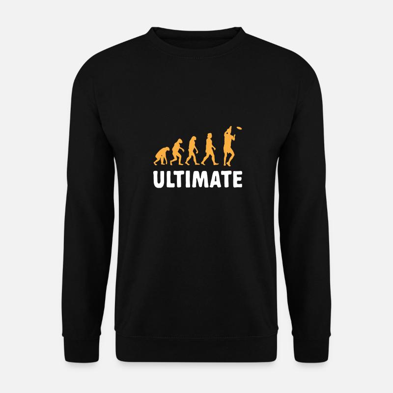 Ultimate Frisbee Throwing Disc - Unisex Sweatshirt - black