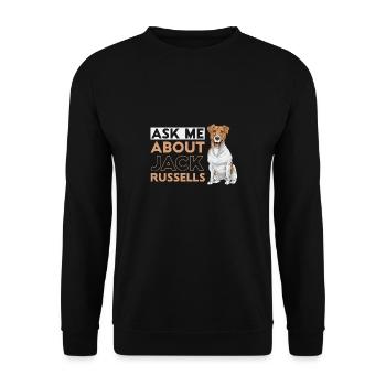 Jack Russell Terrier - Sweat-shirt Unisexe - noir - Devant - Alina (178cm) & Michal (187cm)