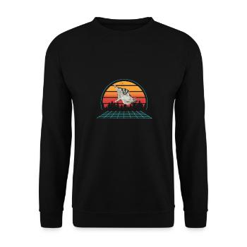 Short-headed glider Sugar Glider - Unisex Sweatshirt - black - Front - Alina (178cm) & Michal (187cm)