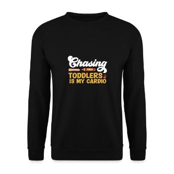 Éducateur d’enseignants en garderie - Sweat-shirt Unisexe - noir - Devant - Alina (178cm) & Michal (187cm)