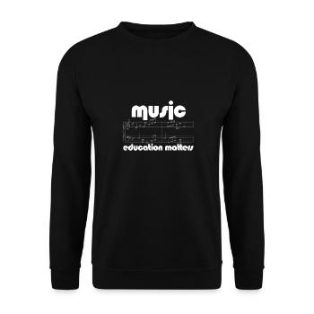 Music Teacher Music Education Matters Composer - Unisex Pullover - Schwarz - Vorne - Alina (178cm) & Michal (187cm)