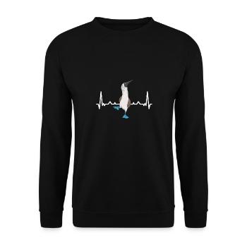 Blue-footed Booby Seabird Blue-footed Booby Seabird - Unisex Sweatshirt - black - Front - Alina (178cm) & Michal (187cm)