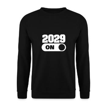 2029 - Unisex Sweatshirt - black - Front - Alina (178cm) & Michal (187cm)