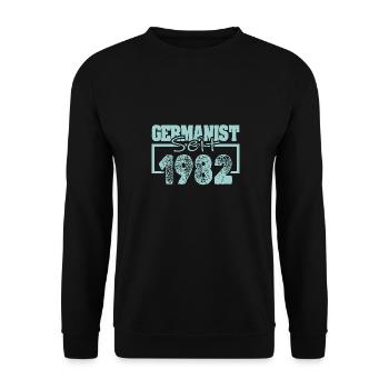 Job 1982 - Unisex Pullover - Schwarz - Vorne - Alina (178cm) & Michal (187cm)