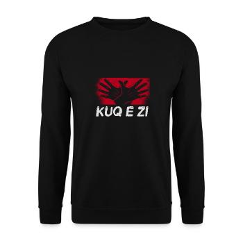 Drapeau albanais Aigle albanais Shqiponja - Sweat-shirt Unisexe - noir - Devant - Alina (178cm) & Michal (187cm)