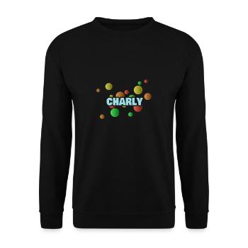 Charly - Unisex Sweatshirt - black - Front - Alina (178cm) & Michal (187cm)