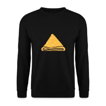 Crêpes Bretagne humour crêpe - Sweat-shirt Unisexe - noir - Devant - Alina (178cm) & Michal (187cm)