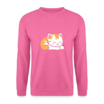 Baby Schlafende Katze - Unisex Pullover - Pink - Vorne