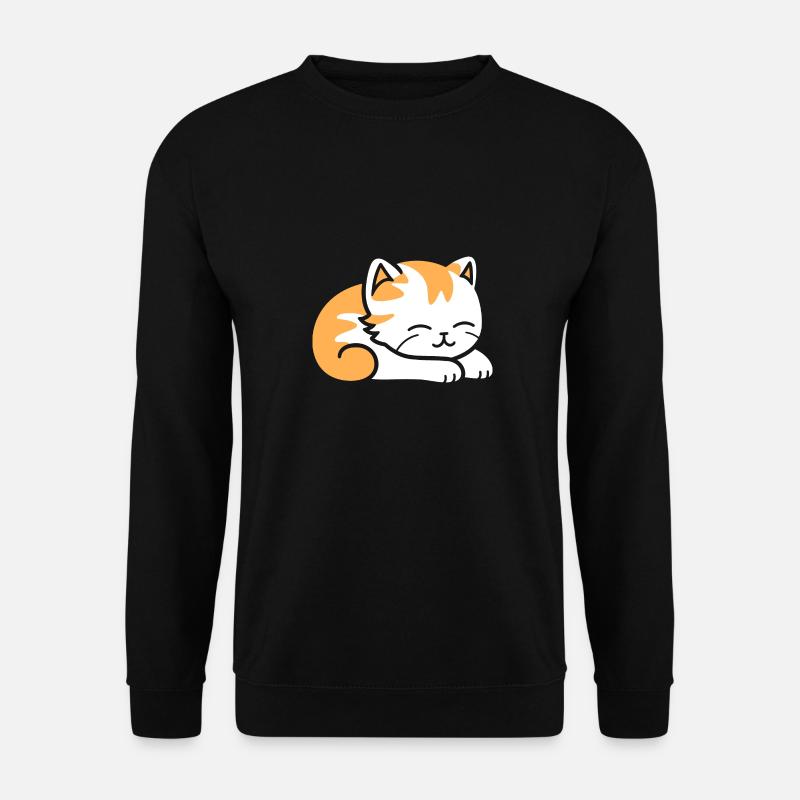 Baby Sleeping Cat - Unisex Sweatshirt - black