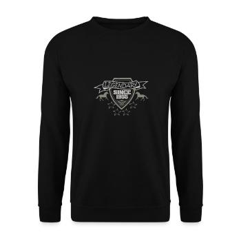Cheval 1955 - Sweat-shirt Unisexe - noir - Devant - Alina (178cm) & Michal (187cm)