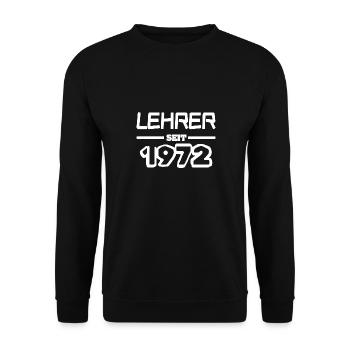 1972 - Unisex Pullover - Schwarz - Vorne - Alina (178cm) & Michal (187cm)