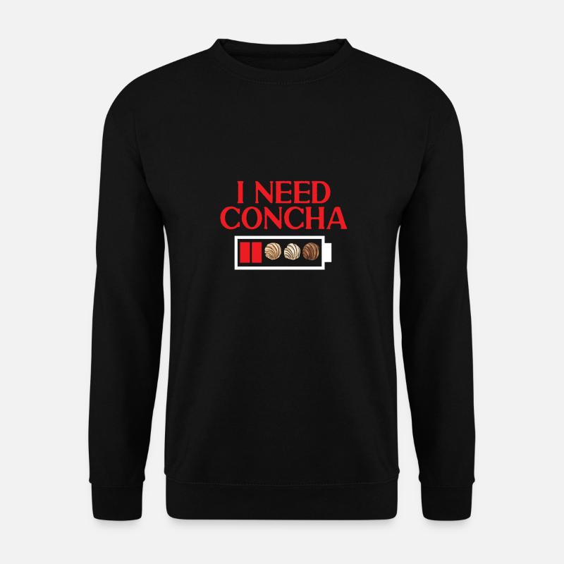 Concha Hispanic Mexican Pan Dulce - Unisex Sweatshirt - black