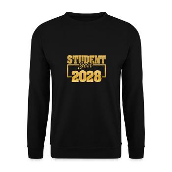 Etudiant 2028 - Sweat-shirt Unisexe - noir - Devant - Alina (178cm) & Michal (187cm)