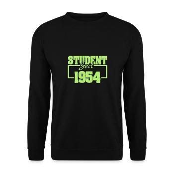 1954 1954 - Unisex Pullover - Schwarz - Vorne - Alina (178cm) & Michal (187cm)