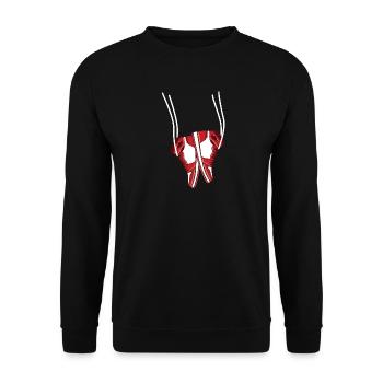 Sneakers - Unisex Sweatshirt - black - Front - Alina (178cm) & Michal (187cm)