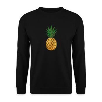 Ananas - Sweat-shirt Unisexe - noir - Devant - Alina (178cm) & Michal (187cm)