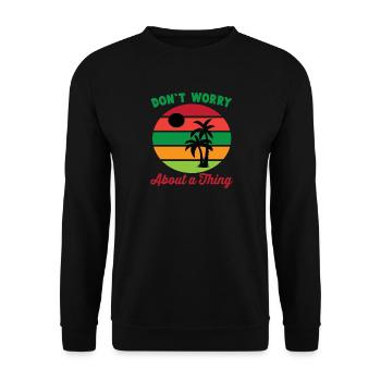 Reggae - Unisex Sweatshirt - black - Front - Alina (178cm) & Michal (187cm)