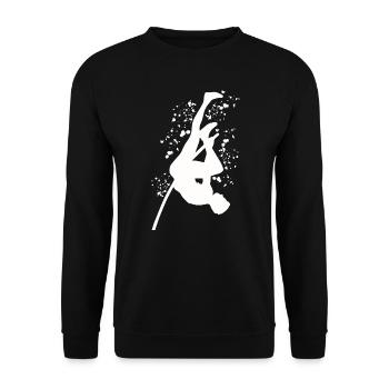 Stabhochspringer Kids Stabhochsprung - Unisex Pullover - Schwarz - Vorne - Alina (178cm) & Michal (187cm)
