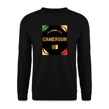 CAMEROUN - Sweat-shirt Unisexe - noir - Devant - Alina (178cm) & Michal (187cm)