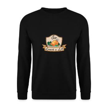 Sir Lunch A Lot Of Wolverine Grilling Barbecue Forages - Unisex Sweatshirt - black - Front - Alina (178cm) & Michal (187cm)