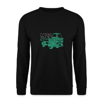 Multicar M22 T-Shirt - Sweat-shirt Unisexe - noir - Devant - Alina (178cm) & Michal (187cm)