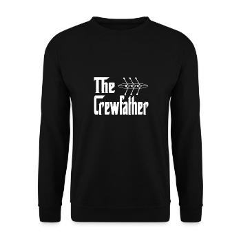 The Crewfather Rowing Funny T-Shirt Present Gift - Unisex Sweatshirt - black - Front - Alina (178cm) & Michal (187cm)