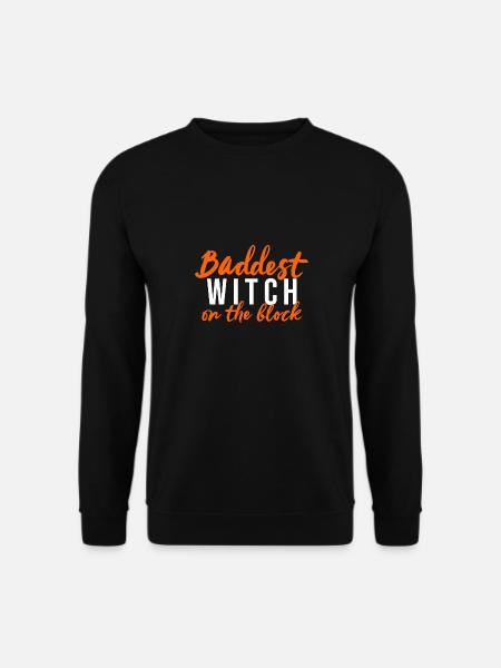 Halloween Hexe Hexerei Magie Zauber Magier Kostüm - Unisex Pullover - Schwarz