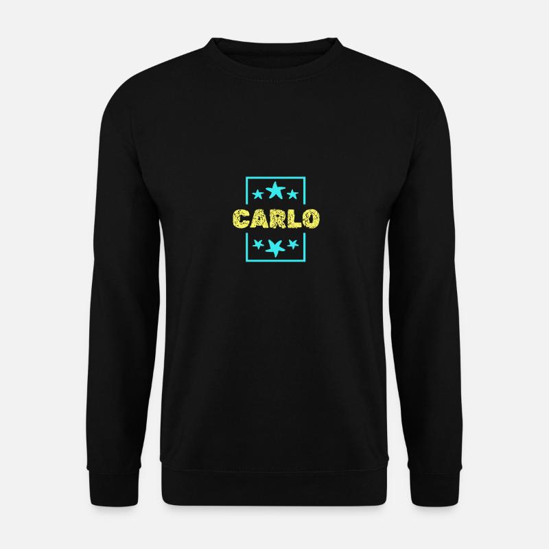 First name Birthday Carlo - Unisex Sweatshirt - black