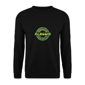 Perfekt Alessio - Unisex Pullover - Schwarz - Vorne - Alina (178cm) & Michal (187cm)