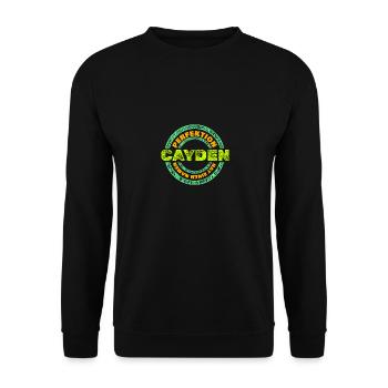 Perfekt Cayden - Unisex Pullover - Schwarz - Vorne - Alina (178cm) & Michal (187cm)