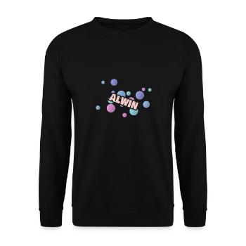 Gift Alwin - Unisex Sweatshirt - black - Front - Alina (178cm) & Michal (187cm)