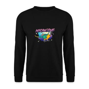 Yellow-breasted Macaw Parrot Blue And Yellow Macaw - Unisex Sweatshirt - black - Front - Alina (178cm) & Michal (187cm)