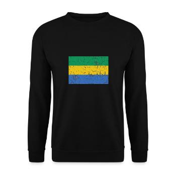 Land Gabun - Unisex Pullover - Schwarz - Vorne - Alina (178cm) & Michal (187cm)
