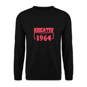 Jahr 1964 - Unisex Pullover - Schwarz - Vorne - Alina (178cm) & Michal (187cm)