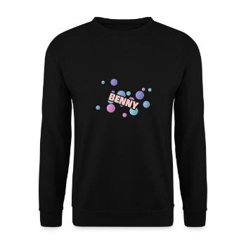Geschenk für Benny Benny Vorname - Unisex Pullover - Schwarz - Vorne - Alina (178cm) & Michal (187cm)