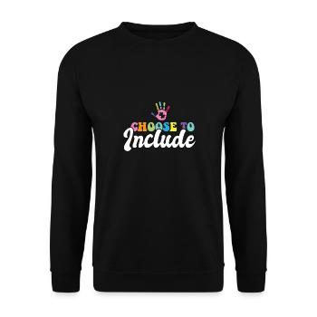 Un enseignant en éducation spécialisée choisit d’inclure SPED - Sweat-shirt Unisexe - noir - Devant - Alina (178cm) & Michal (187cm)