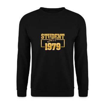 Jahr 1979 - Unisex Pullover - Schwarz - Vorne - Alina (178cm) & Michal (187cm)