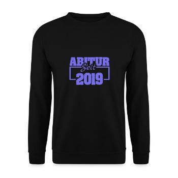 Abiturientin 2019 - Unisex Pullover - Schwarz - Vorne - Alina (178cm) & Michal (187cm)