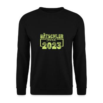 Jungeselle 2023 - Unisex Pullover - Schwarz - Vorne - Alina (178cm) & Michal (187cm)