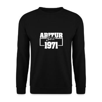 1971 - Unisex Pullover - Schwarz - Vorne - Alina (178cm) & Michal (187cm)