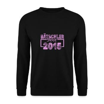 Jungeselle 2015 - Unisex Pullover - Schwarz - Vorne - Alina (178cm) & Michal (187cm)