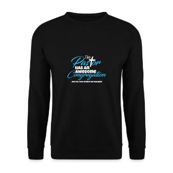 Ce pasteur a une congrégation religieuse impressionnante - Sweat-shirt Unisexe - noir - Devant - Alina (178cm) & Michal (187cm)