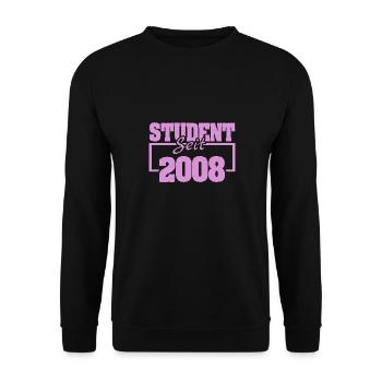 Student 2008 - Unisex Pullover - Schwarz - Vorne - Alina (178cm) & Michal (187cm)