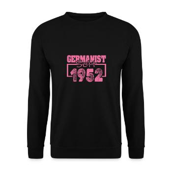 Germaniste 1952 - Sweat-shirt Unisexe - noir - Devant - Alina (178cm) & Michal (187cm)