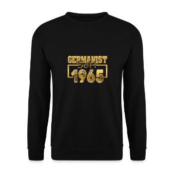 Studies 1965 - Unisex Sweatshirt - black - Front - Alina (178cm) & Michal (187cm)